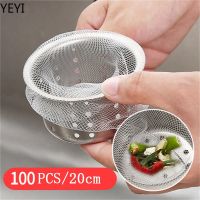 Colanders Strainers Accessories 100PCS Disposable Mesh Sink Strainer Filter for Drainage Basket Useful Gadgets