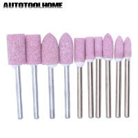 【▼Hot Sales▼】 qijiaye96929258 Autotoolhome 10ชิ้นเครื่องมืออุปกรณ์กัดเซาะหินให้เป็นรูปร่างทรงกระบอกสำหรับ Dremel 3000 4000สว่านขัดล้อหินบดหัว