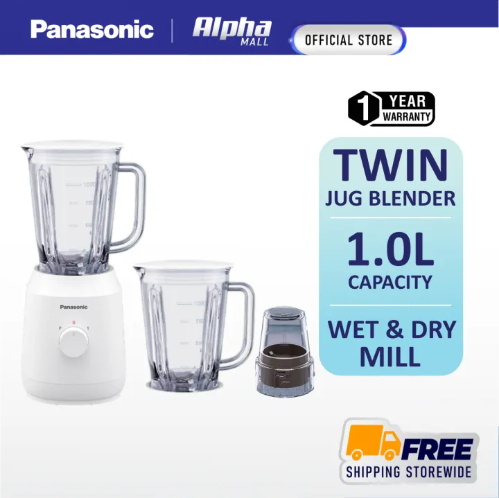 PANASONIC MXEX1031 LIGHTWEIGHT 1.0L TWIN JUG BLENDER MXEX1031WSK