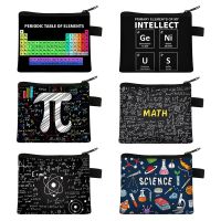 【CW】℗◈  Periodic Table of Elements Coin Purses Wallets Mathematical PI Money Science Experiment Boys Purse
