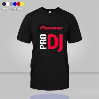 pioneer a dj เสื้อยืดแฟชั่นผู้ชาย 02 สีดํา เสื้อยืดคอกลมฤดูร้อน