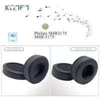 KQTFT Breathable style Leather Replacement EarPads for Philips SHB3175 SHB 3175 Headphones Parts Earmuff Cover Cushion Cups