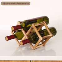 Collapsible Wooden Wine racks bottle cabinet stand Holders wood shelf organizer storage for retro display cabinet