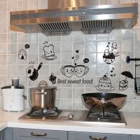 Kitchen Wall Stickers PVC Coffee Sweet Food DIY Wall Art Decal Home Decoration Accessories Oven Dining Hall Wallpapers Adhesive Wall Stickers Decals