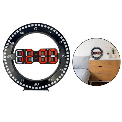 [simpleloveMY] LED Digital Wall Clock Round Electronic Clock Home Office