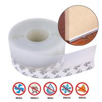 5Meters Door Bottom Seal Strip Weather Window Rubber Seal Weatherstrip Windproof Dust Self Adhesive Door Windshield Sealing Tape