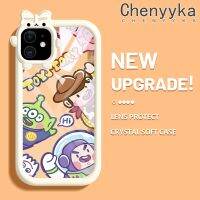 เคส Chenyyka สำหรับ iPhone 11 Pro 11 Pro Max เคสการ์ตูนทอยสตอรี่โบว์มอนสเตอร์น้อยป้องกันการสร้างสรรค์กันกระแทกแบบใสแบบนิ่มเคสโทรศัพท์รวมกล้องฝาครอบป้องกันง่าย