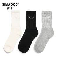 SIMWOOD ถุงเท้ายาวได้ทั้งผู้ชายและผู้หญิง,สำหรับฤดูใบไม้ผลิฤดูหนาวคุณภาพใหม่ถุงเท้ากีฬานุ่มสบายเหมาะสำหรับทั้งผู้ชายและผู้หญิง