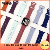 VERFZM SHOP สายนาฬิกาซิลิโคนแบบวงดนตรีสำหรับ IWatch สำหรับผู้หญิง Apple 38/40/41/42/44/45/49Mm