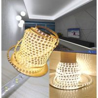 {ItalyNest shop}ชุดไฟแถบไฟ LED แสงสีขาวอุ่น2835 IP65 220V สำหรับโคมไฟตกแต่งไฟเพดาน