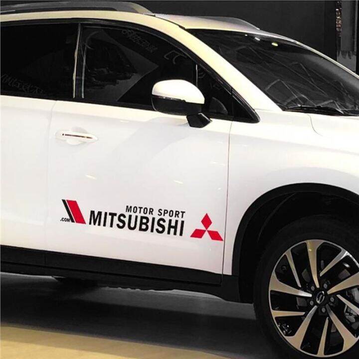 2pcs Car Side Body Sticker Vinyl Decals for Mitsubishi Outlander ASX ...