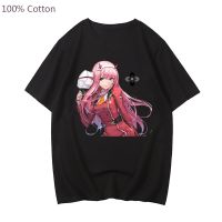 Cotton Tshirt Zero Two 002 Darling In The Franxx Anime Tshirt Print Loose Shirt Y2K Gildan