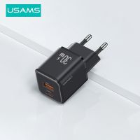 T017 USAMS เครื่องชาร์จ USB 30W Type C ชาร์จเร็ว3.0สำหรับแท็บเล็ต iPhone 15 14 13 11