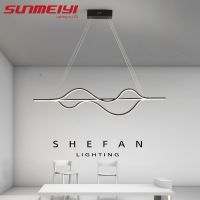 SUNMEIYI ไฟโคมไฟแขวน Led RC แบบหรี่แสงได้ไฟเพดานยาว1000มม. สำหรับห้องรับประทานอาหารห้องครัวบาร์ติดตั้งในโคมระย้าแขวน