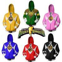 พาวเวอร์เรนเจอรส์ Lightspeed Rescue Hoodie Mighty Morphin เสื้อเครื่องแต่งกายคอสเพลย์ชายหญิง