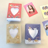 INS Photo Album 3 Inch Love Heart Hollow Kpop Card Binder Photocard ID Holder 40 Pockets Name Card Book Photo Album Card