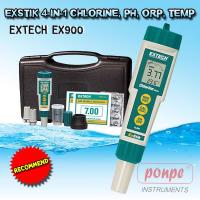 EXTECH เครื่องวัดคลอรีน EXSTIK 4-IN-1 CHLORINE, PH, ORP, TEMP รุ่น EX900 /สีขาว-เขียว[ของแท้ จำหน่ายโดยตัวแทนแต่งตั้ง]