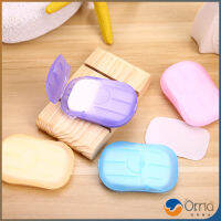 Orna สบู่เเผ่น แบบพกพา หอมกลิ่นกุหลาบ Paper soap มีสินค้าพร้อมส่ง