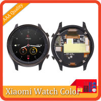 หน้าจอจอ LCD แบบดั้งเดิมสำหรับนาฬิกา Xiaomi สี/นาฬิกา XMWT06หมุนและประกอบครบชุดพร้อมกรอบดิจิตอล