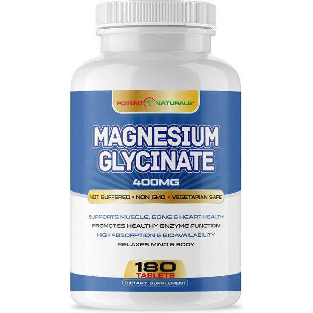 Magnesium Glycinate 400mg 180 tablets (3month supply) Lazada PH