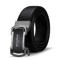 MartinPOLO Men Tactical Belts for Men Business Alloy Buckle Ceinture Homme Fashion Mens Automatic Buckle Leather Belt MP05001P