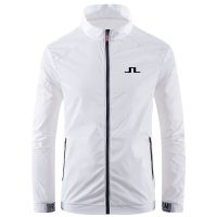 2023 new Summer Men Sun Protection J Lindeberg Golf Jackets Fashion Casual Windbreaker Jacket Zipper Bomber Jacket Men Golf Wear Towels