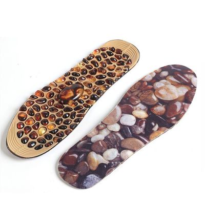 ✾ DropshippCobblestone Massage Insoles for Men Women Soft Rubber Therapy Acupressure Foot Pad Weight Lose Shoes Insert Feet Insole