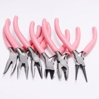 【CC】●☽卐  Pink End Cutting Wire Pliers Multifunctional Hand Tools Jewelry Beadwork Repair Beading Making