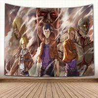 Anime Attack on Titan Wall Hanging Tapestry Home Party Decorative Tapestries Photo Background Cloth Table Cloth Wall Tapestry