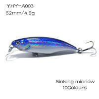 52มม.4.5G Sinking เหยื่อตกปลา Minnow Hotsale เหยื่อตกปลา