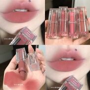 Cappuvini Son Môi Acrylic Trong Suốt Son Môi Bùn Mờ Lãng Mạn Son Môi Má