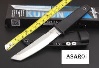 ASARO CS02 มีดพก มีดทหาร มีด มีดพกพา มีดเดินป่า มีดใบตาย 58HRC วัสดุ5CR15MOV ขนาด 24.5CM แถมปลอกพลาสติกABS