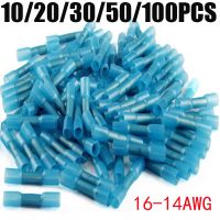 10/20/30/50/100PCS Insulated Waterproof Heat Shrink Terminals Butt Electrical Wire Crimp Terminals Connector 16-14AWG 1.5-2.5mm2 Electrical Circuitry