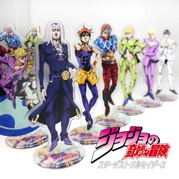 Anime JoJo Bizarre Adventure Jotaro Kakyoin Polnareff Joseph Avdol Iggy  Acrylic Stand Figure Model Plate Holder Topper