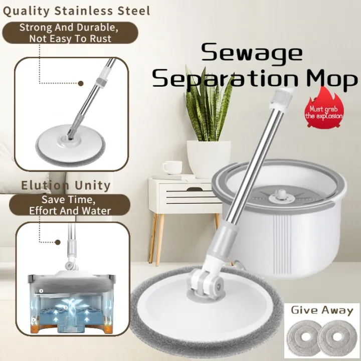 Magic Spin Mop Tornado Falt Rotating Mop Cleaning Household Wet Floor