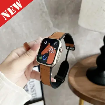 Shop Apple Watch 7 Leather Strap online Lazada .ph