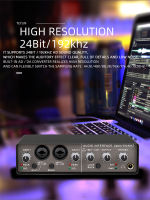 TEYUN Q-24 HIFI อินเทอร์เฟซเสียงการ์ดเสียง Phantom 48V Monitor กีตาร์ไฟฟ้า Live Recording Studio ร้องเพลง Audio Board