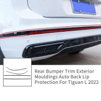 Rear Bumper Trim Exterior Mouldings for VW Tiguan L 2022 2023 Auto Accessories Glossy Black