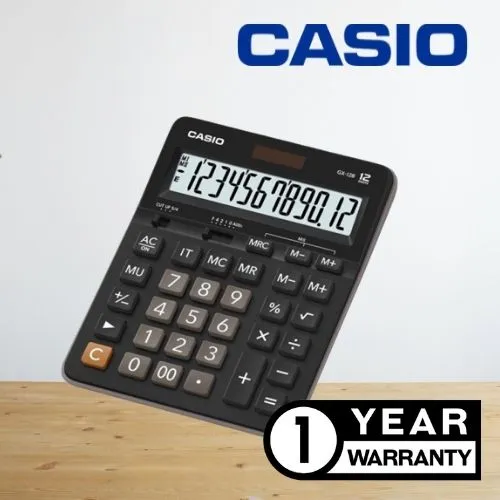 [12 Digits] Casio GX12B Extra Large Calculator (1 years warranty) Lazada