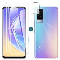 2 In 1 for Glass Vivo V21 5G Full Cover Tempered Glass V21E E V20 Pro Se V20Pro V20se V 21 20 Screen Protectors Camera Glass Vinyl Flooring