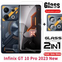 ฟิล์มกระจกนิรภัยป้องกันเต็มพื้นที่ Infinix GT 10 Pro 2023สำหรับ Infinix GT 10 Pro GT10Pro 10 GT10 Pro 10Pro 2023 4G 5G เลนส์หลังฟิล์มกันรอยด้านหน้ากล้องหลังกระจกป้องกันหน้าจอเลนส์