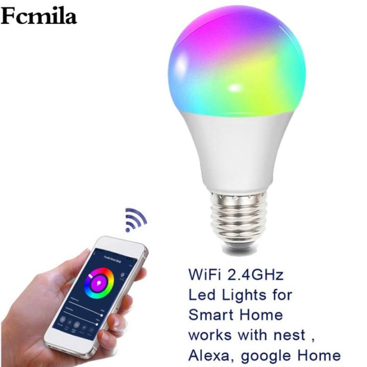 cod-free-cas-lan84-fcmila-หลอดไฟสีสันสดใส-led-หลอดไฟอัจฉริยะ-wifi-ไฟระยะไกลหรี่แสงได้10w-หลอดไฟบ้านสำหรับ-amazon-alexa-google-home-siri-ifttt