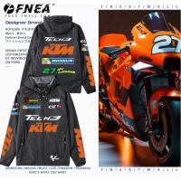 High quality stock KTM MOTOGP Custom No. 27 Racing Suit RC390 DUKE 250 790 890 ADVENTURE 250 790 390 SUPER DUKE R 1290 SUPER ADVENTURE 1290 Motorcycle Riding Windbreaker Hooded Jacket