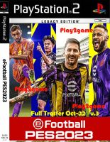 แผ่นเกมส์ eFOOTBALL PES 2023 v.3 ฮาแลนด์,นูเญซ,เลวานดอฟสกี้,แอนโทนี่,คาเซมิโร ย้ายแล้ว PS2 Playstation 2