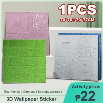 1Pcs 77*70cm Retro 3D design wallpaper wall decoration foam brick