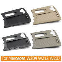 LHD คอนโซลกลางคาร์บอนไฟเบอร์ที่วางแก้วปกชัตเตอร์สำหรับ Benz W204 C E คลาส C180 C200 C220 W207 E260 E300