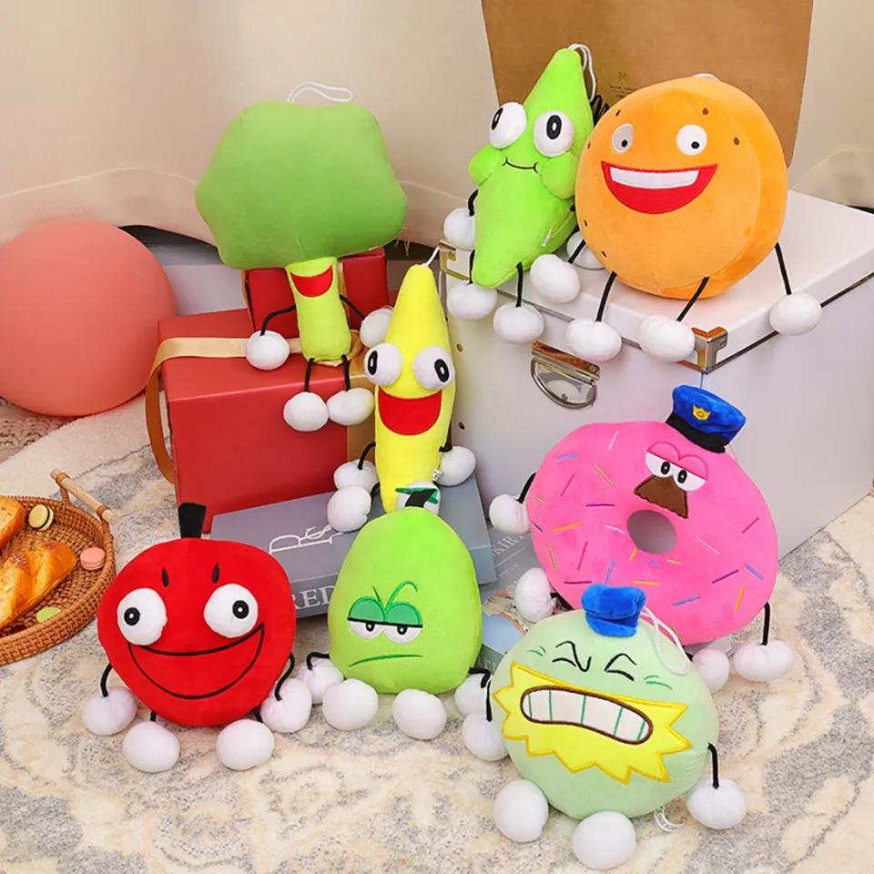 Desenhos animados Shovelware Brain Game Roblox Stuffed Plush Brinquedos  Soft Apple Banana Donut Dolls para Meninas Baby Kawaii Birthday Gifts -  AliExpress