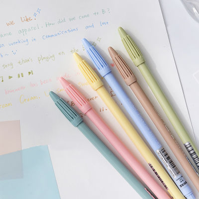 Monami 6pcs ครีมสีชุดปากกา PLUS ปากกา 3000 สี 0.4 มม.Art MARKER Liner สำหรับเน้นการเขียนการเขียนโรงเรียน A6904-Yrrey