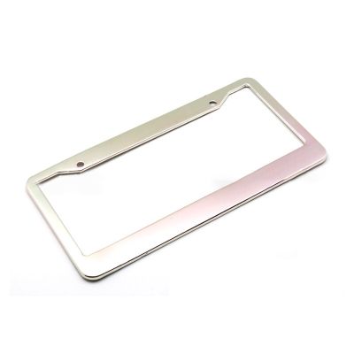 ：》{‘；； Alloy License Plate Frames 2 Screw Holes Silver/ Black/ Blue/ Purple/ Red/En Simple Design Custom USA Standard