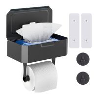 ที่ใส่กระดาษชำระพร้อมกล่องกระดาษทิชชู่เปียกสำหรับห้องน้ำ